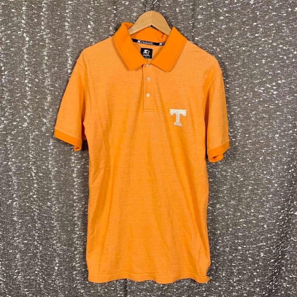 Vintage Team Starter Tennessee Volunteers Checkered "T" Polo Shirt Mens Medium